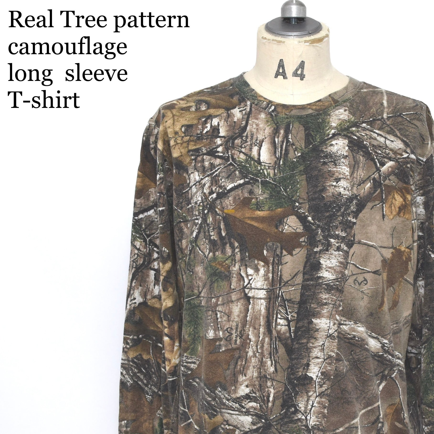 Real tree camo リアルツリーカモ 迷彩柄 ロンT | 古着屋 grin Real tree camo リアルツリーカモ 迷彩柄 ロンT | 古着屋 grin