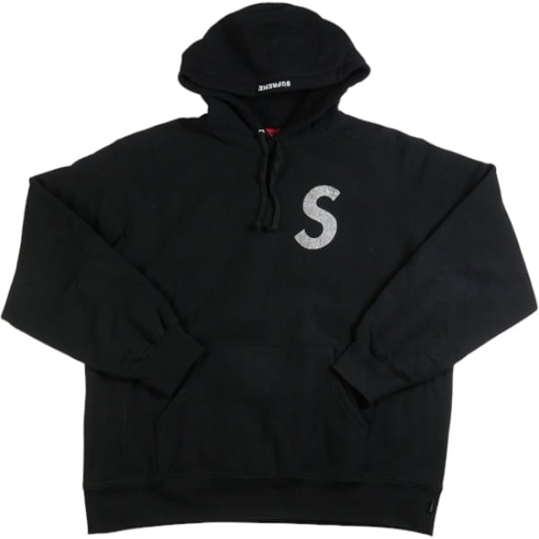 Supreme  S logo Hooded Sweatshirt 黒　M