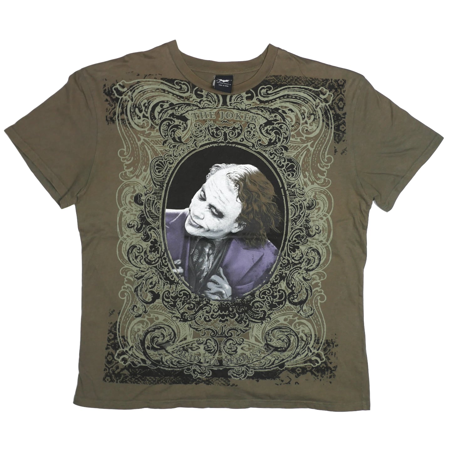 USED【XL】Vintage 00s Movie THE DARK KNIGHT JOKER Quid Ita Sirius? Tee / ©DC Comics 2009