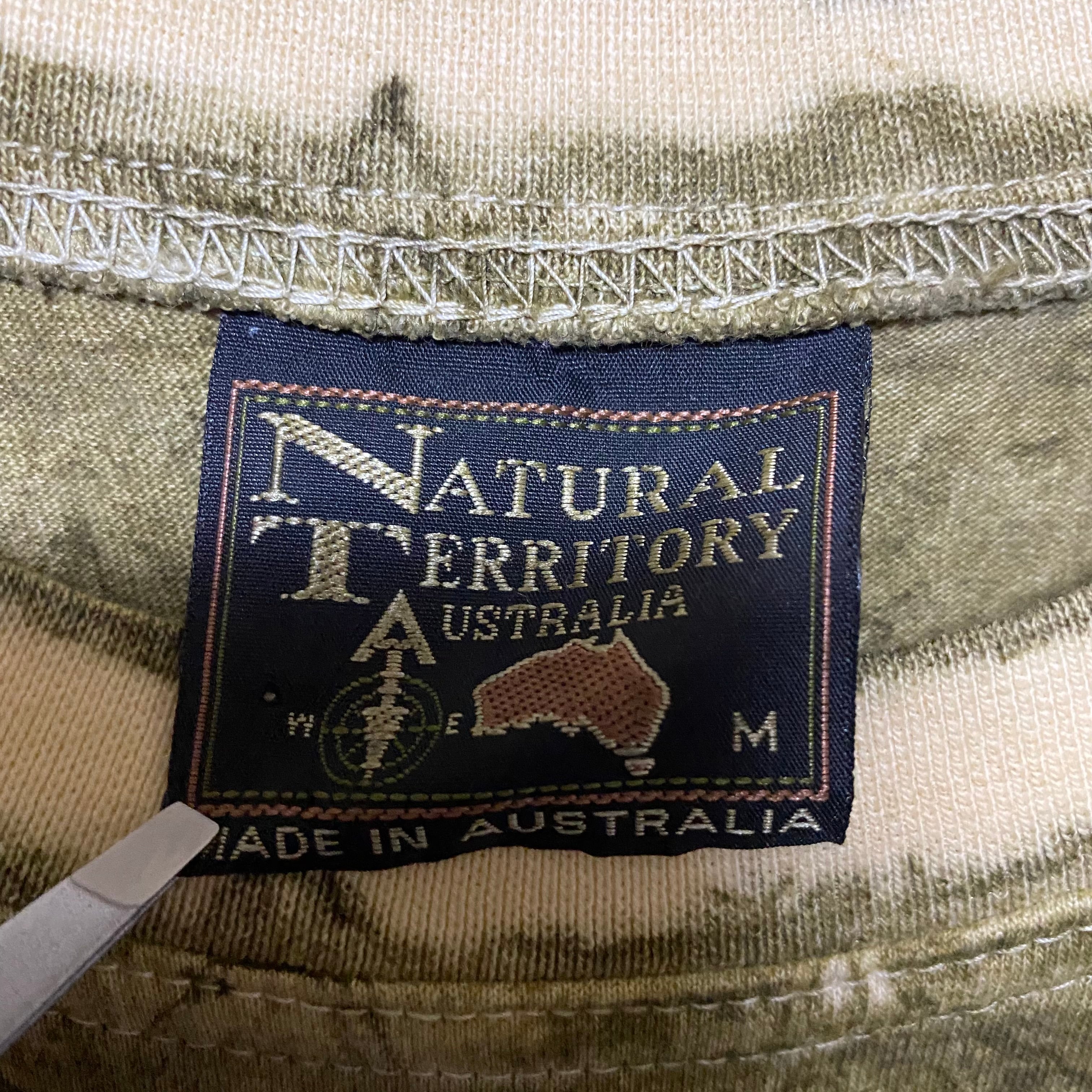 NATURAL TERRITORY ワニ柄 クロコダイル シャツ オーストラリア