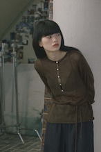 DU260704 Sheer Mohair Button Knit【一部予約商品10月中旬】