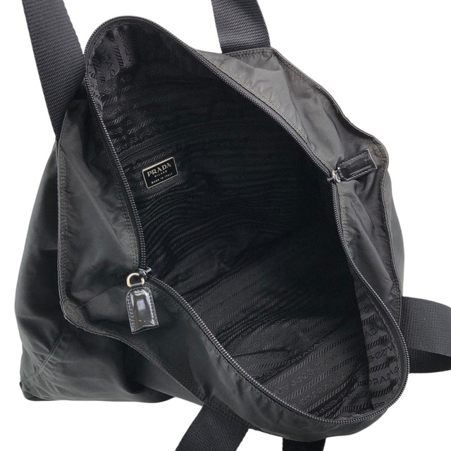 PRADA プラダ トートバッグ ブラック トライアングルロゴ ナイロン vintage ヴィンテージ オールド s4fket