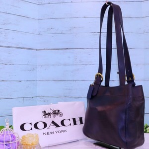 OLD COACH オールドコーチ トートバッグ ダークネイビー 本革 極レア