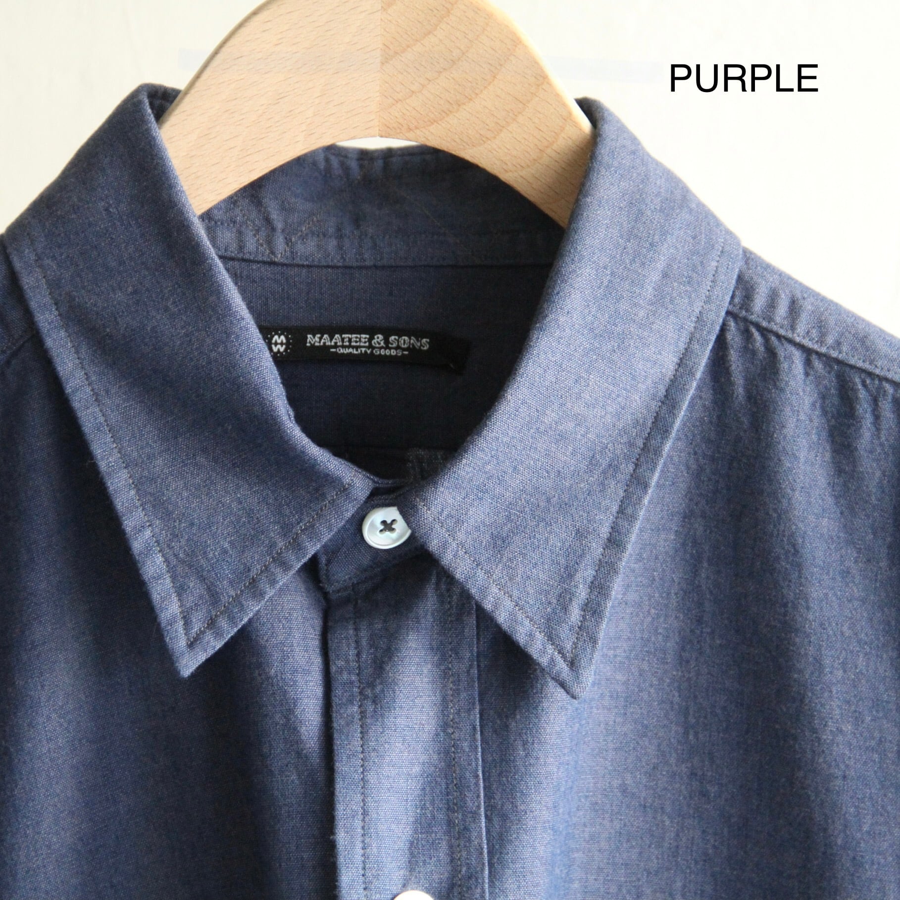 MAATEE\u0026SONS work shirts シャンブレー FADE 23ss