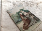 FRANCE 1900's antique Holy card