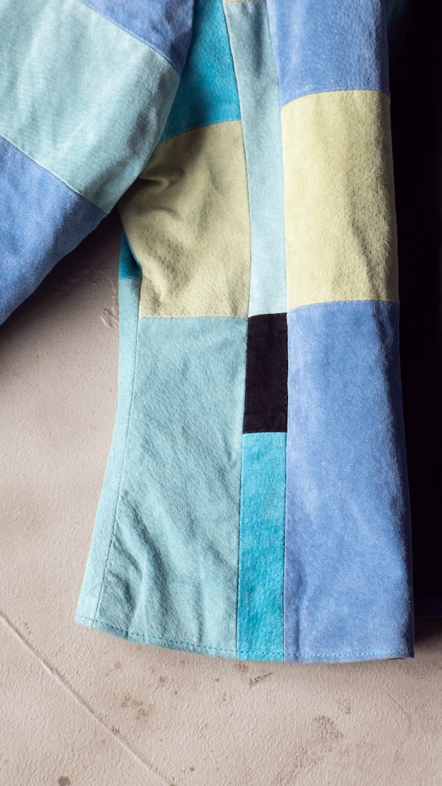 "Karen Arnold" '90s vintage Pig leather patchwork jacket