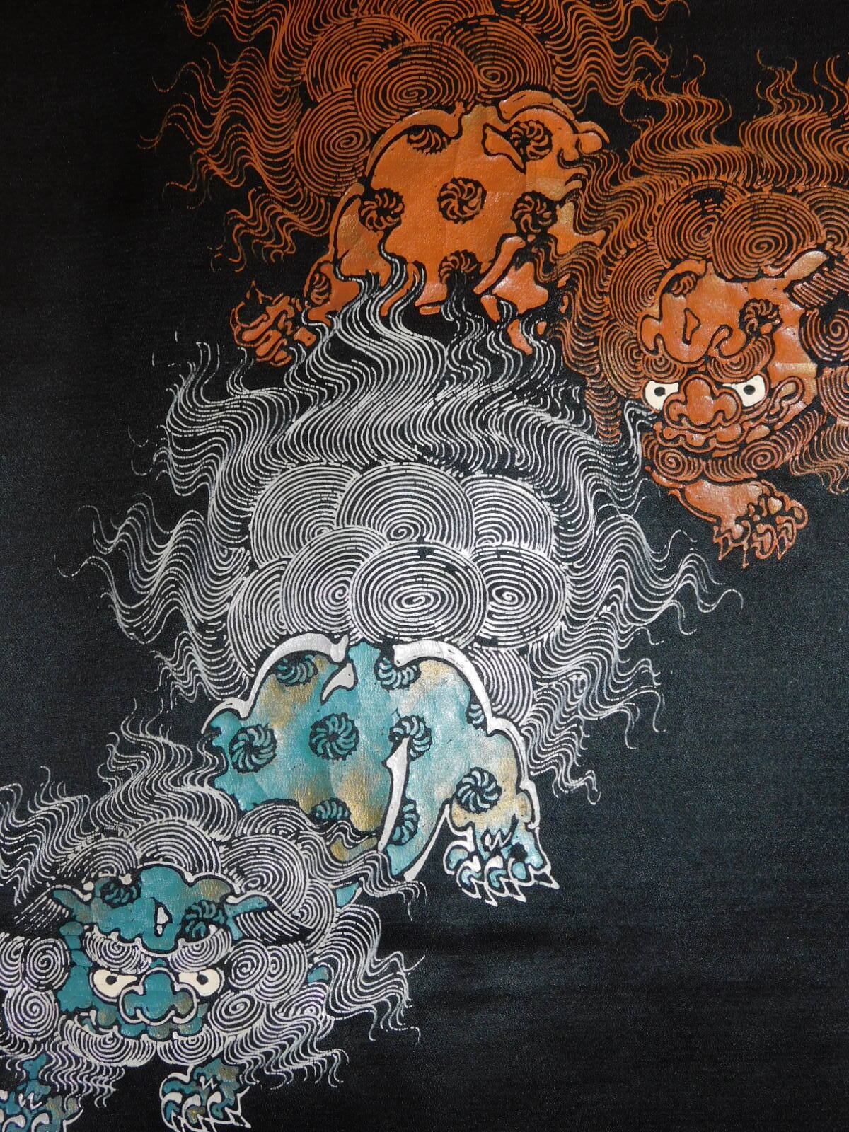 唐獅子名古屋帯