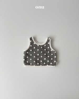 ONU［取寄］wool pompom vest 26winter