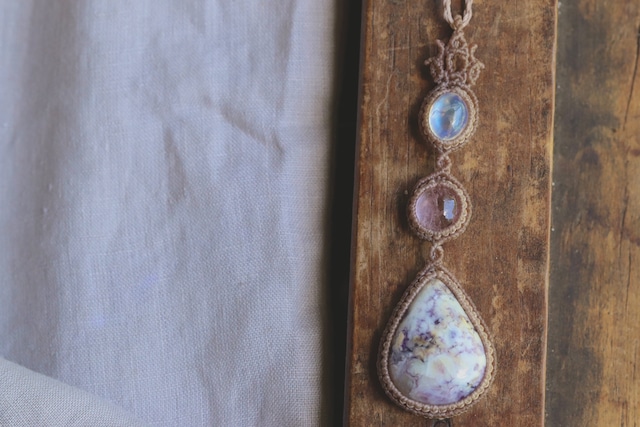 [Moonstone&Morganite&Tiffanystone] Pendant 〜Karen〜