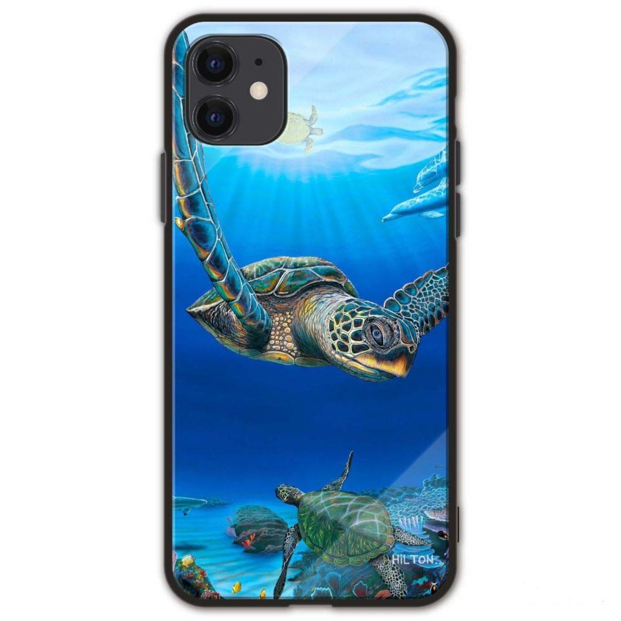 Hilton Alves（ヒルトン・アルベス）ガラス スマホケース【Honu star】