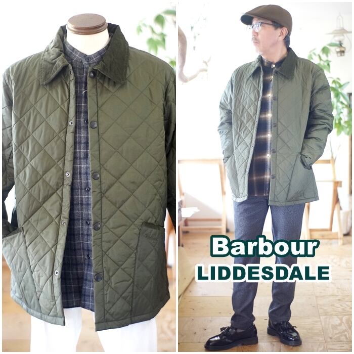Barbour オリーブ アウター コーデュロイ襟
