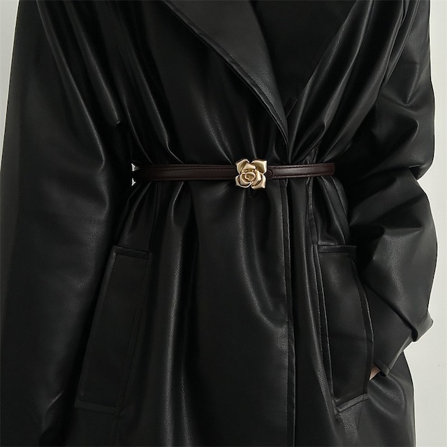 ♥フレンチな小花で、しなやかに結ぶ！【LIUWUWEIシリーズ】★ベルト★ 3color 飾り物 アクセサリー レトロ 立体的な花