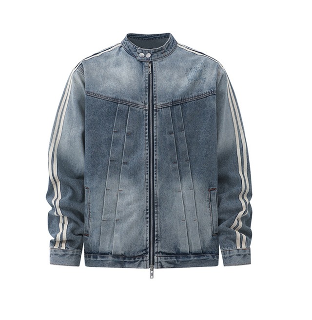 Line denim jacket 0010