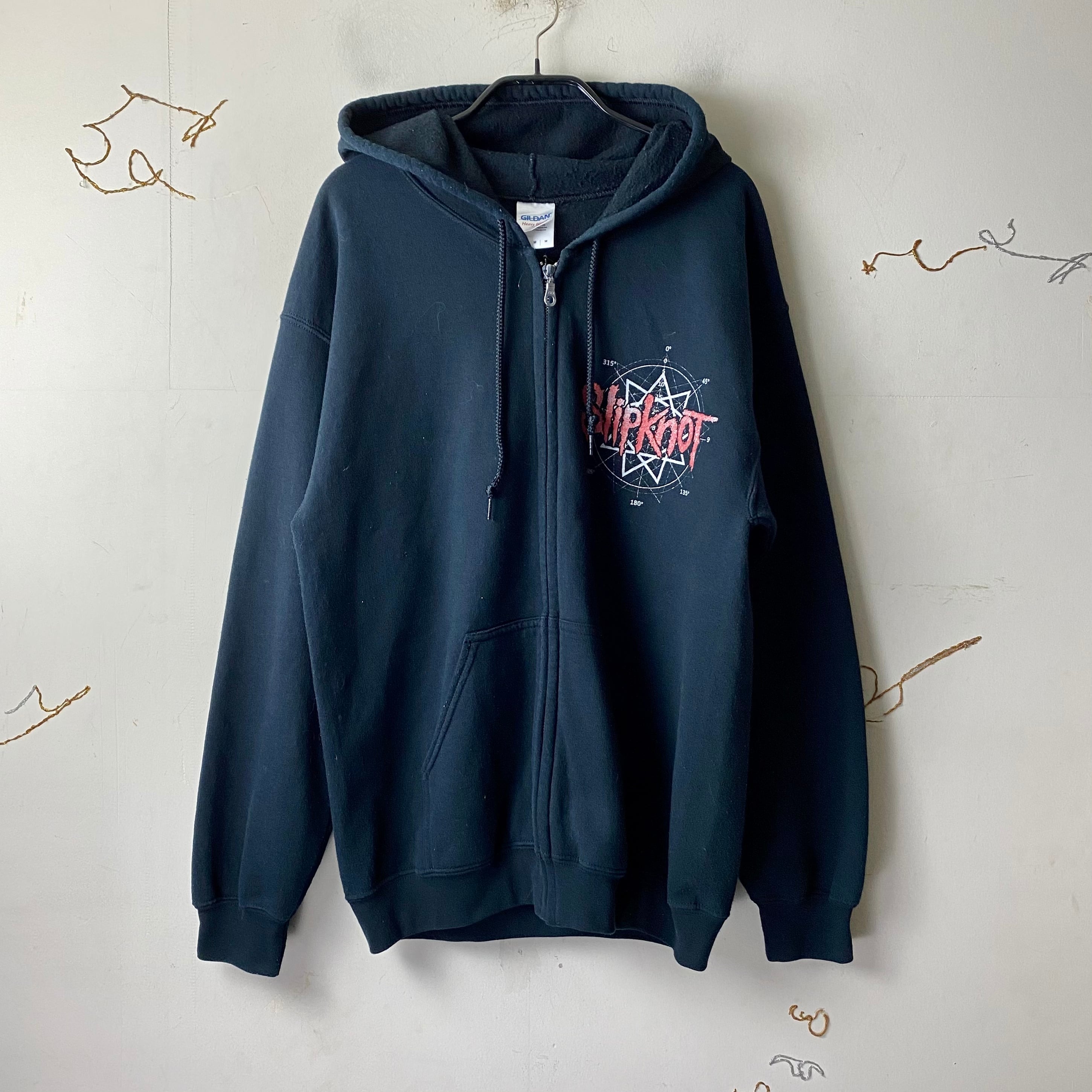 old SLIPKNOT zip-up music sweat parka “.5 the gray chapter” | NOIR