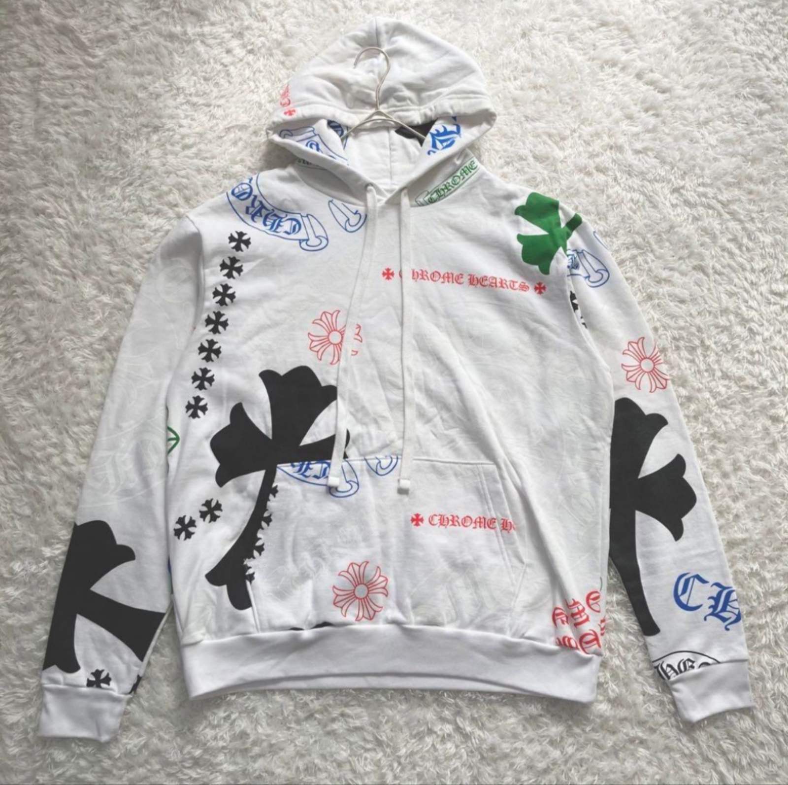 CHROME HEARTS クロムハーツ パーカー ホワイト フーディー