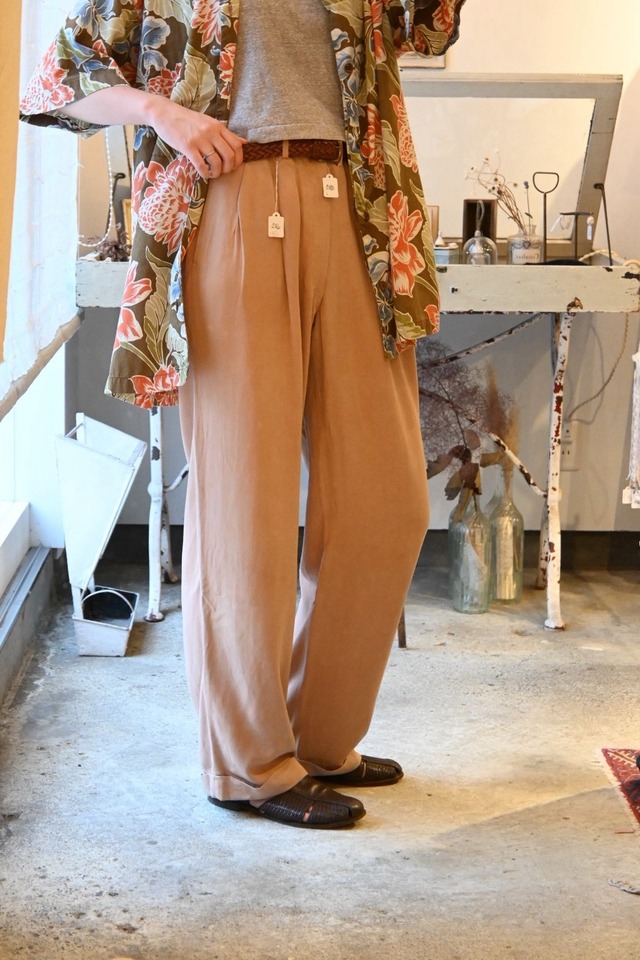 1950’s USA Vintage Tuck Trousers／W27
