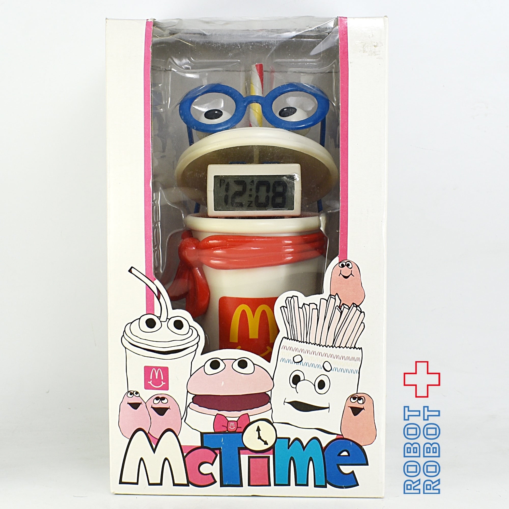 マックタイム　マクドナルド　時計 マックタイム マクドナルド マックシェーク 貯金箱付LED時計 箱入