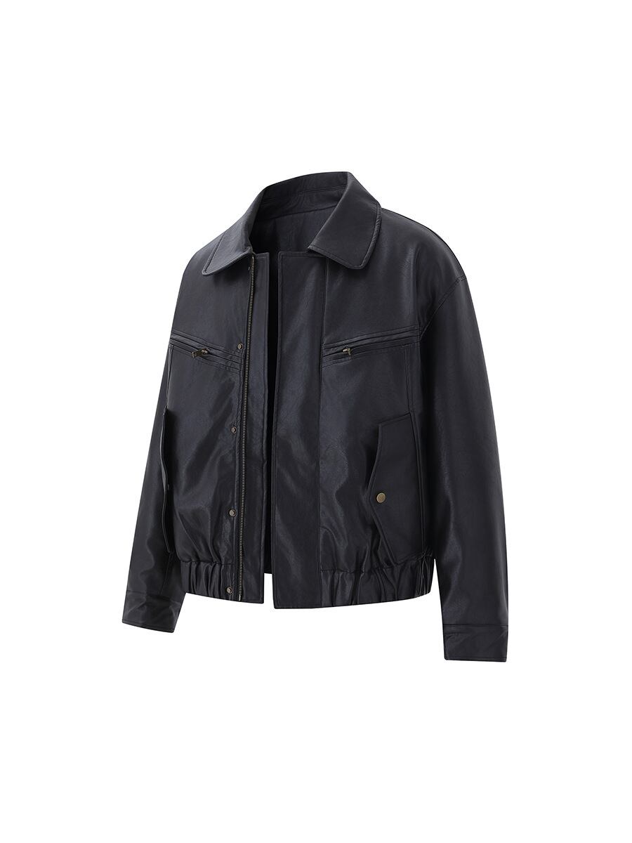 オーバーサイズ レザージャケット / Oversized Leather Jacket