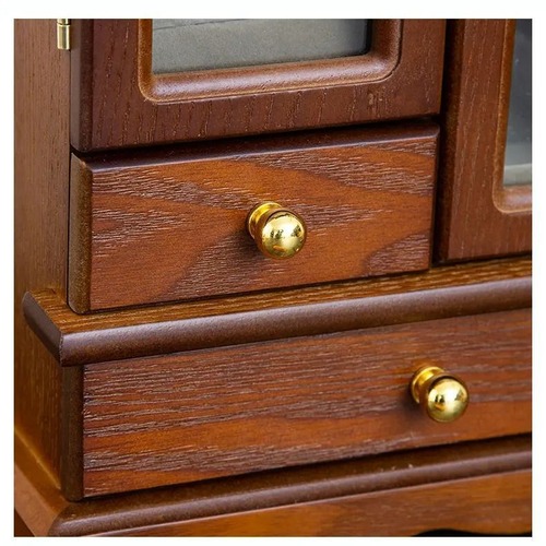 ジュエリーボックス 収納力 大容量 木製 レトロ エレガント シンプル ブレスレット イヤリング ネックレス リング 耳飾り 指輪 宝石 アクセサリー 収納 整理整頓