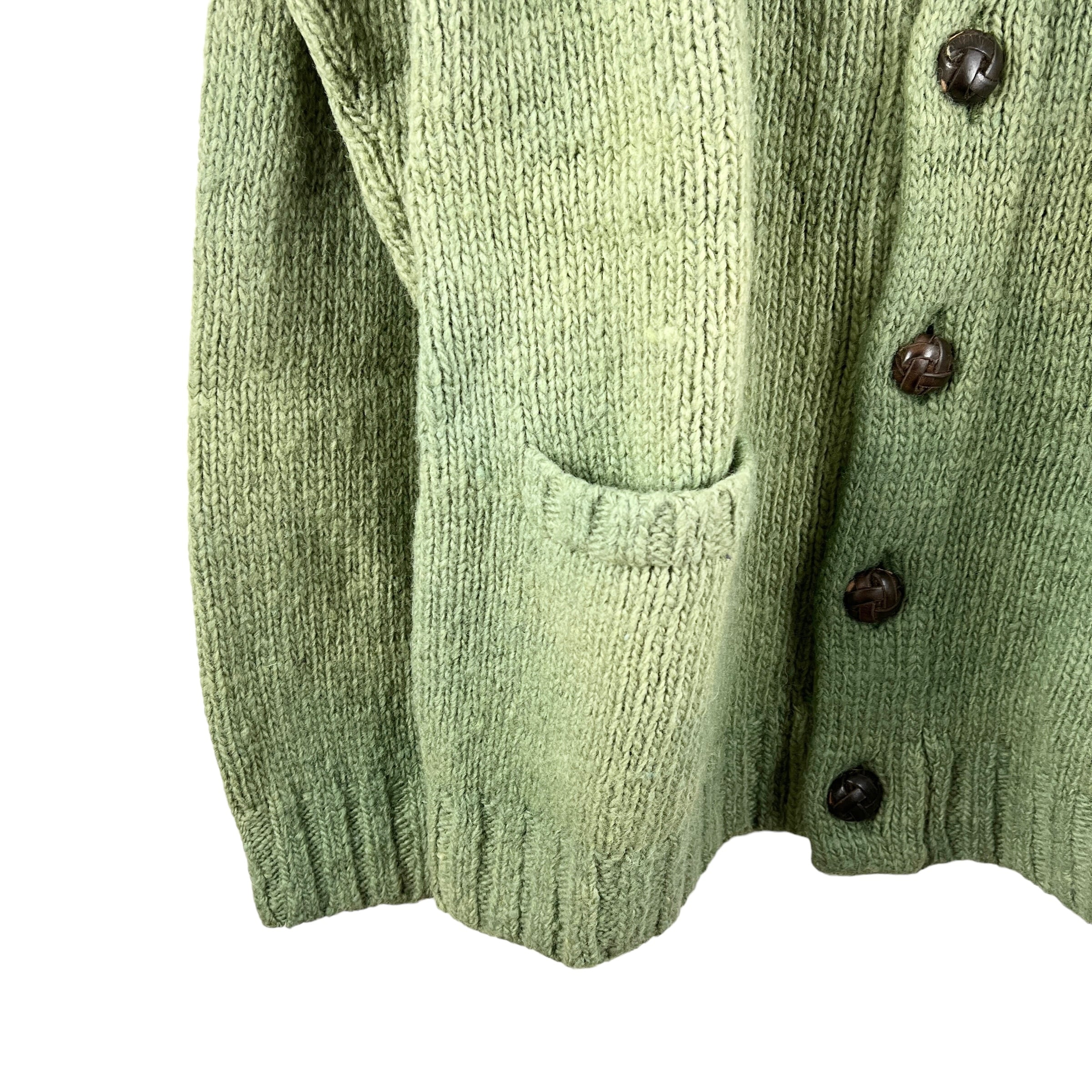 VISVIM(ビズビム) SELMER LONG UNEVEN DYE Knit Cardigan (green VISVIM(ビズビム) SELMER LONG UNEVEN DYE Knit Cardigan (green