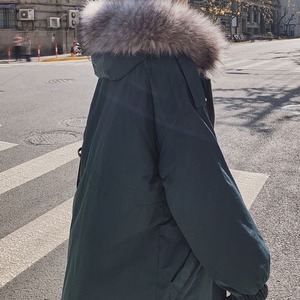 ファー付き ロングコート M 5col 250453
