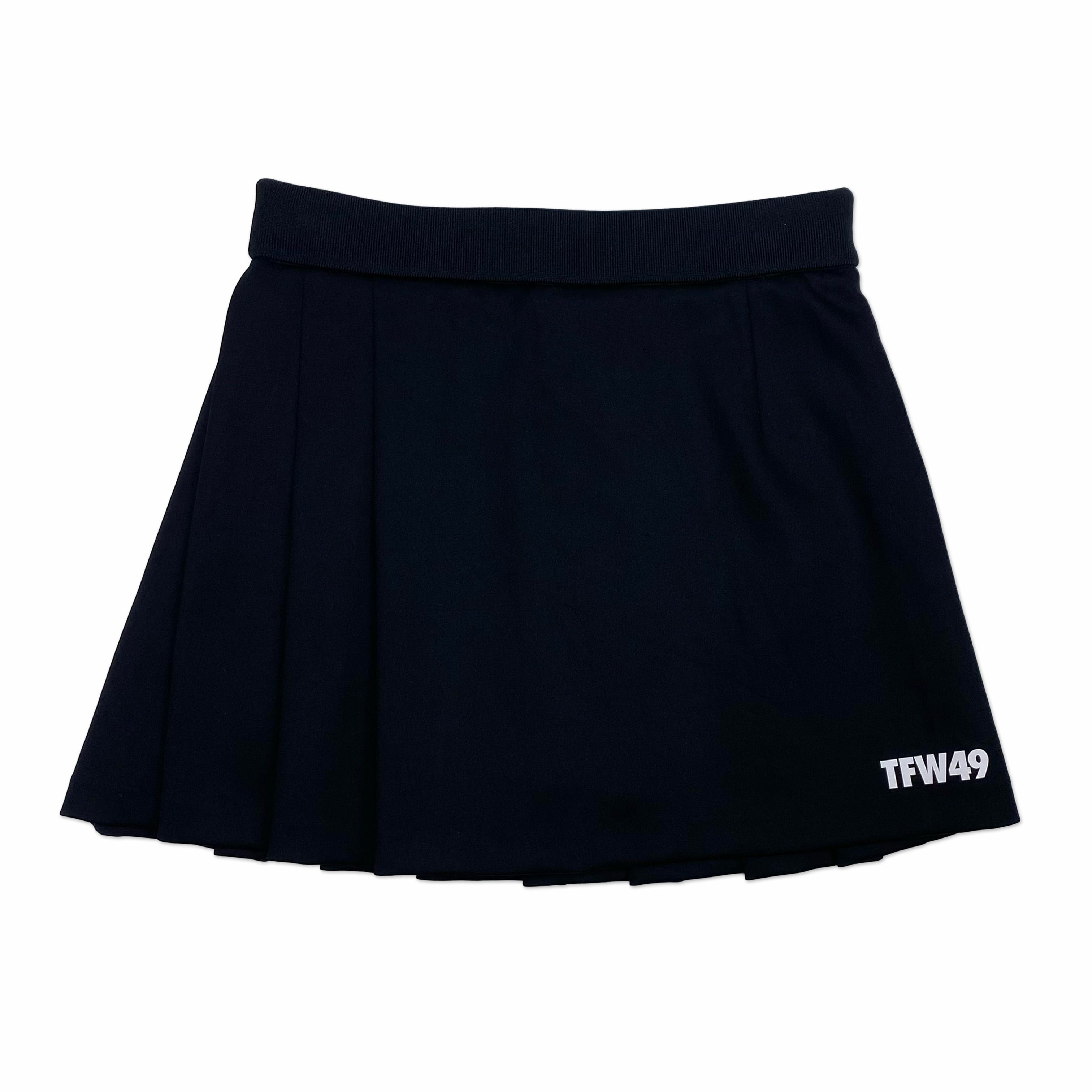 TFW49】《WOMEN'S》MULTI PURPOSE WRAP PLEATED SKIRT (BLACK) | Sandy