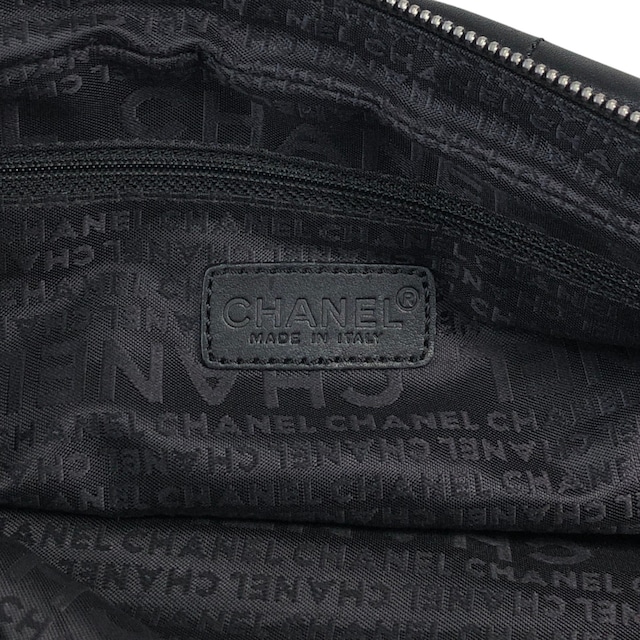 CHANEL シャネル ハンドバッグ ブラック チョコバー レザー ボストンバッグ vintage ヴィンテージ オールド 6gabx8
