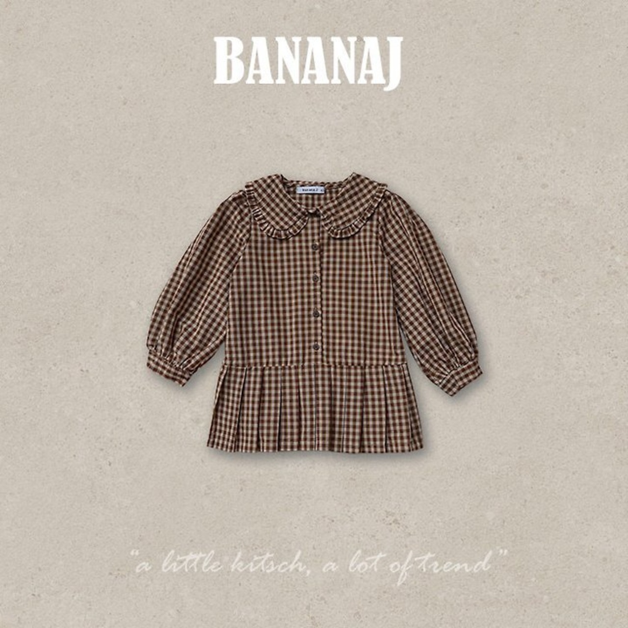 韓国子供服 / BANANA J / 26Autumn / リサ プリーツワンピース / 秋服 / キッズ *XS~JS*