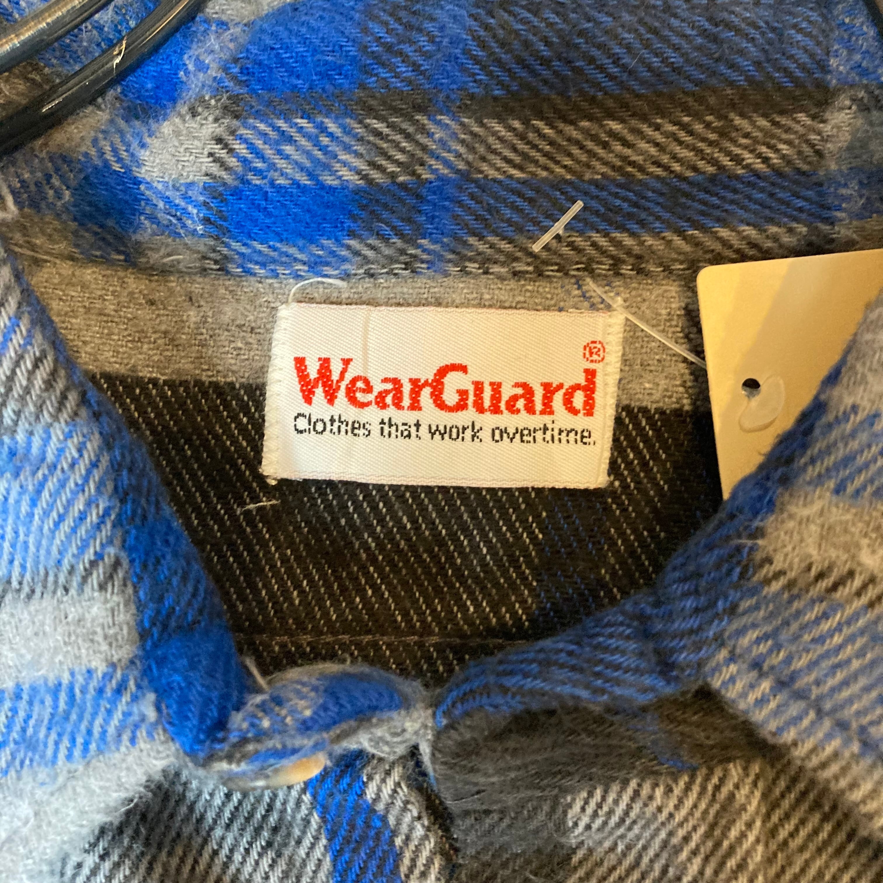 Made in USA】Wear Guard 長袖ネルシャツ コットン100% チェック Made in USA】Wear Guard 長袖ネルシャツ コットン100% チェック