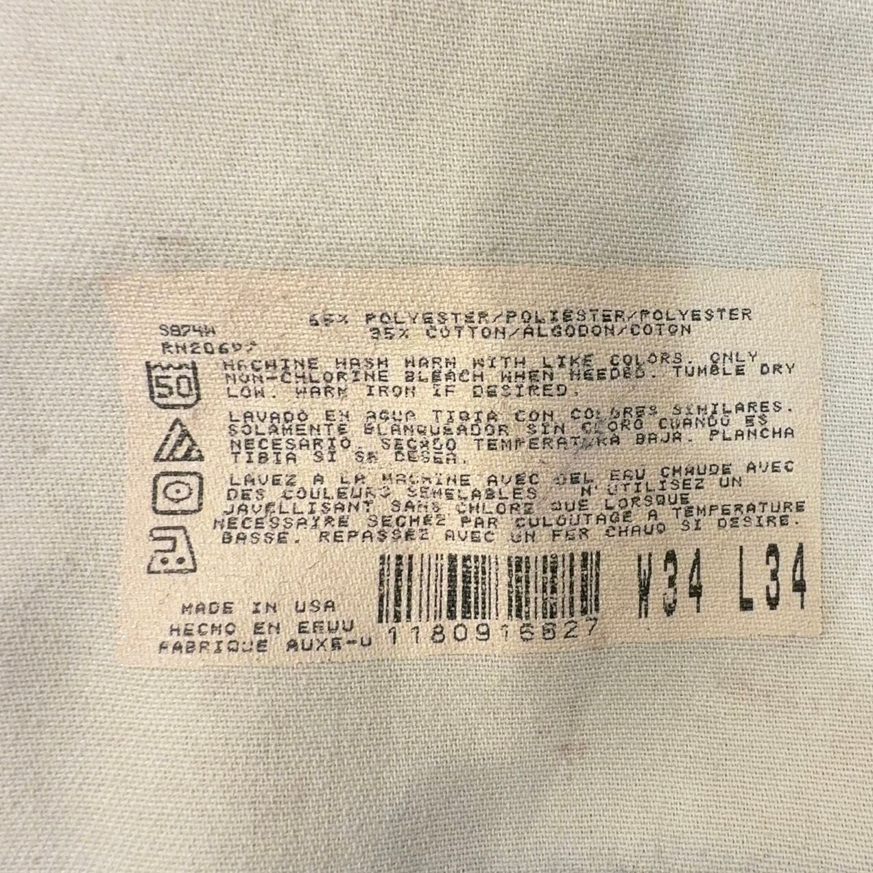 90s USA製 dickies 874 チノパン W34 ブラック/ディッキーズ 黒 ワーク