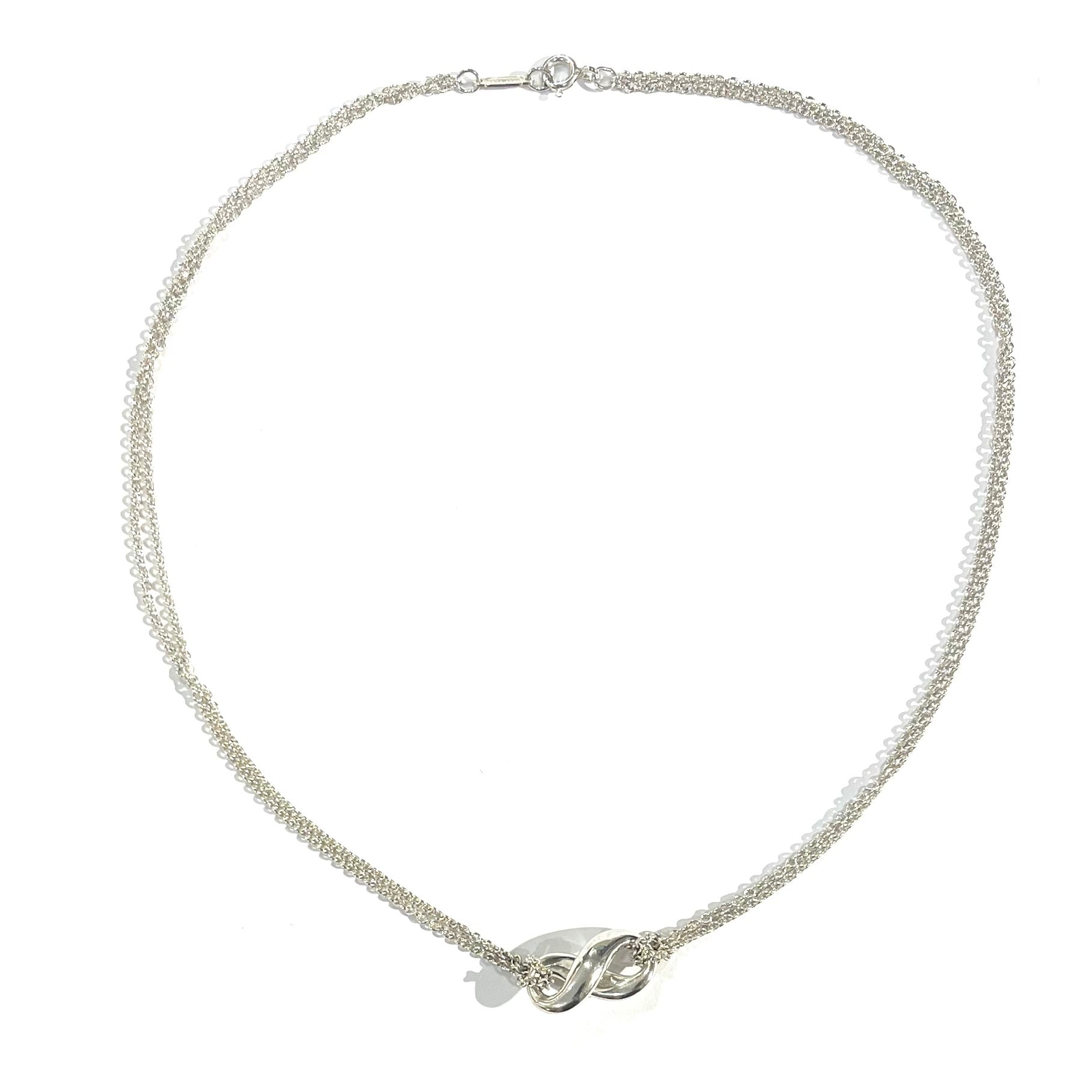 限定価格【TIFFANY&Co.】2934 インフィニティダブルチェーン 立体
