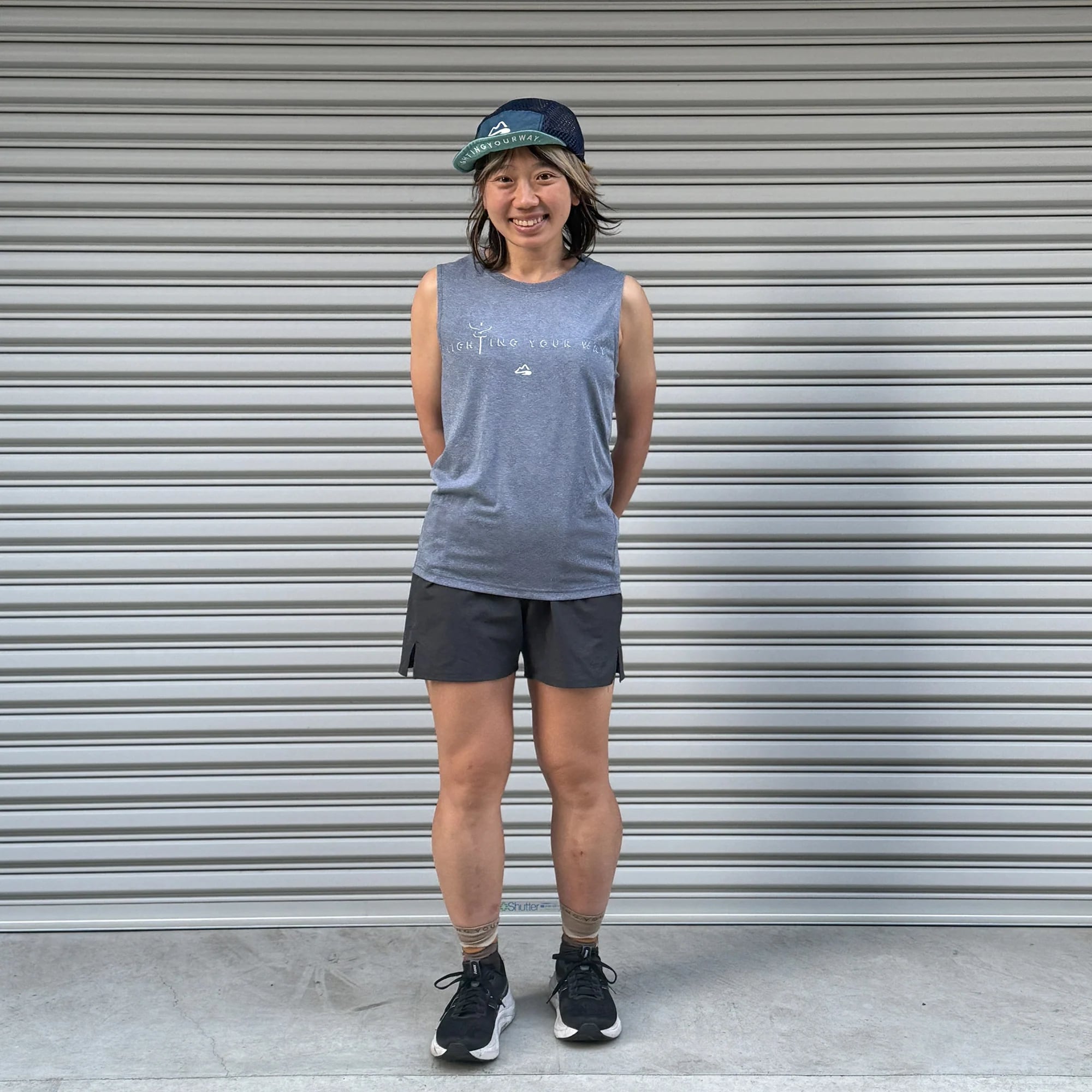 milestone（マイルストーン）Doo-Bop Sleeveless T-shirt -チャコール