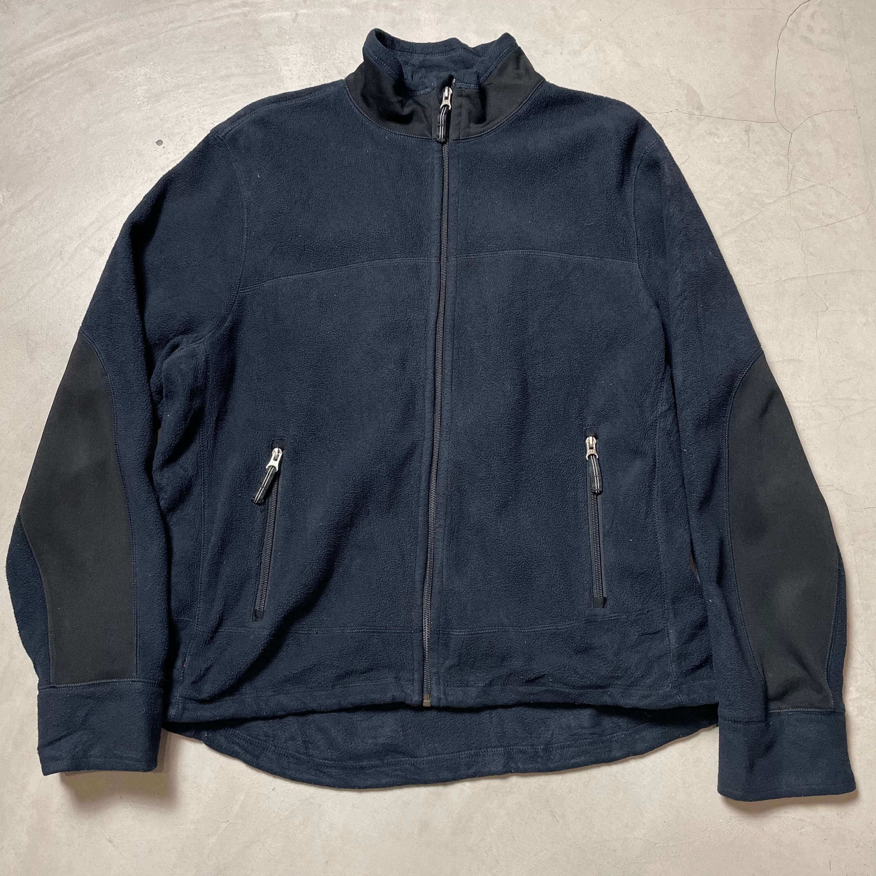 90年代 OLD GAP オールドギャップ フルジップ フリースジャケット メンズL 古着 90s ヴィンテージ ビンテージ ネイビー 紺色【フリースジャケット】