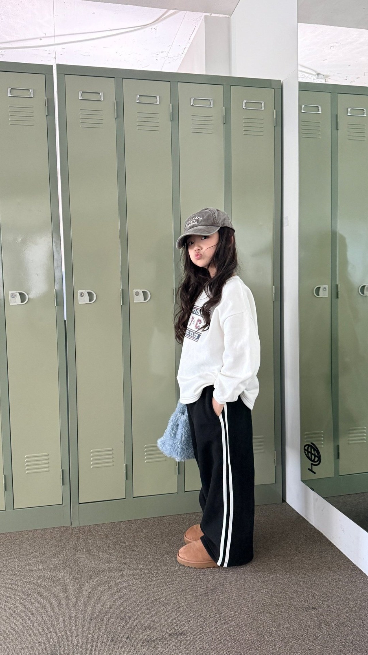 COMMA［取寄］palding wide double line pants 26winter