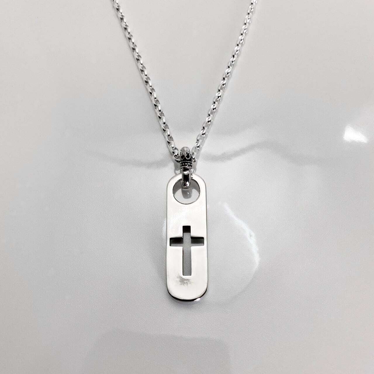 CLASSIC CROSS NECKLACE #2 with GODSIZE® I.D. TAG / クラシッククロス#2ネックレス ゴッドサイズ® I.D.タグ