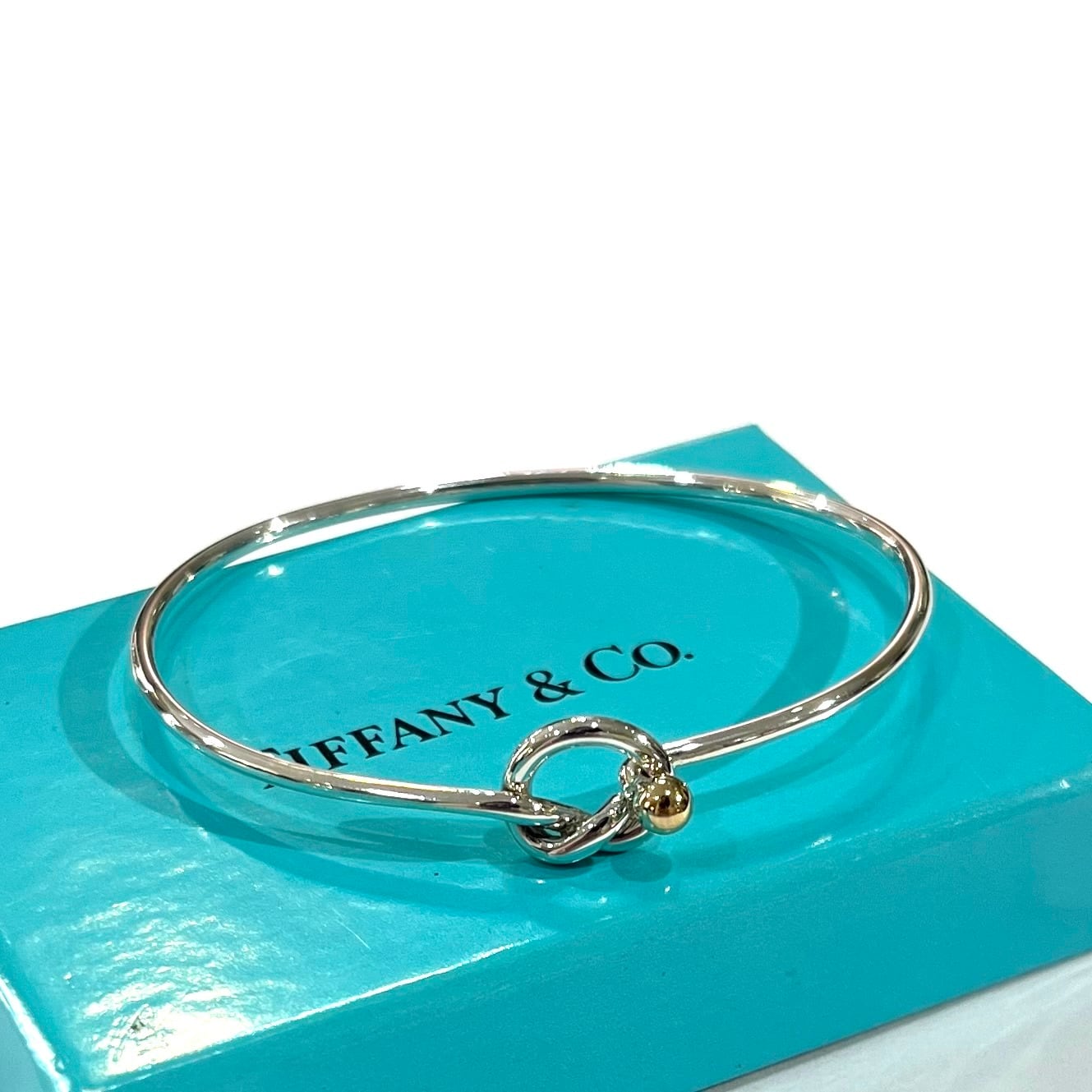 TIFFANY&CO. 】2882 silver925 ×18k ラブノットブレスレット