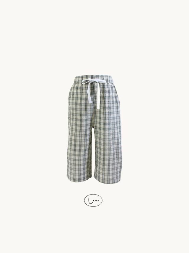 〈即納〉pear check pants 【L  s  s　original】　　No.254