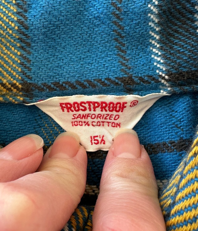 -FROSTPROOF- Vintage 60-70s M Flannel Check Shirt