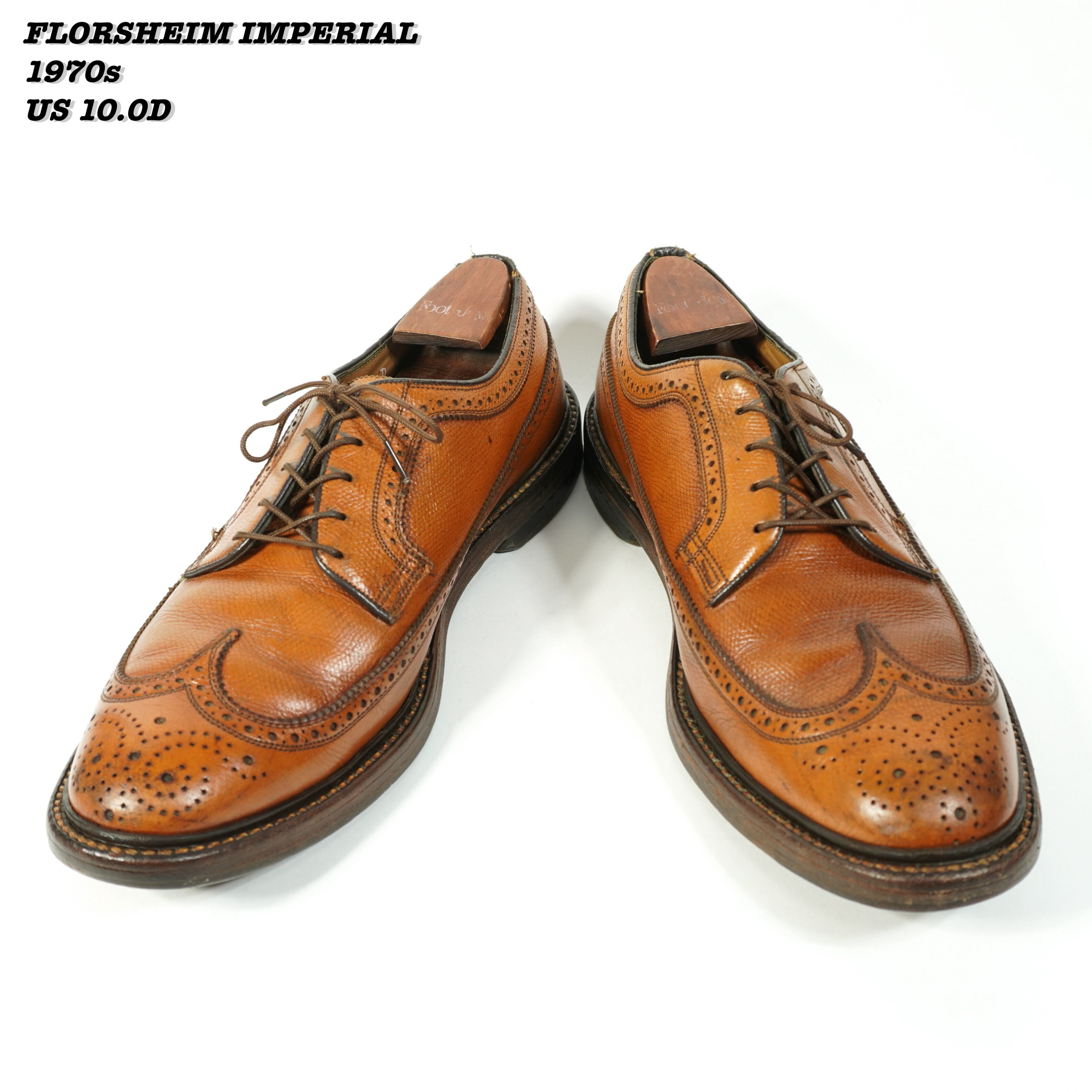 FLORSHEIM IMPERIAL KENMOOR 1970s US9.0C S009 | Loki Vintage&Used