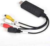 USB2.0接続 キャプチャー キャプチャーボードgv-usb2 RCA for PAL or NTSC DVD VHSテープ カメラ ビデオ ゲーム機 ダビング パソコン取り込み キャプチャーケーブル Windows 2000 / XP/Vista/Win 7/8/8.1/10対応 dvd パソコン 保存 (BLACK)