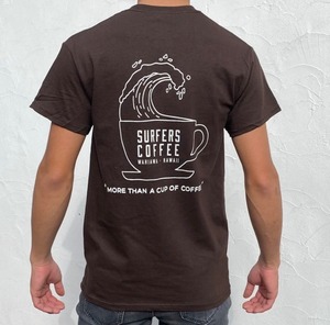 2023年春夏　新商品　SURFERS COFFEE  CUPTシャツ/ダークブラウン