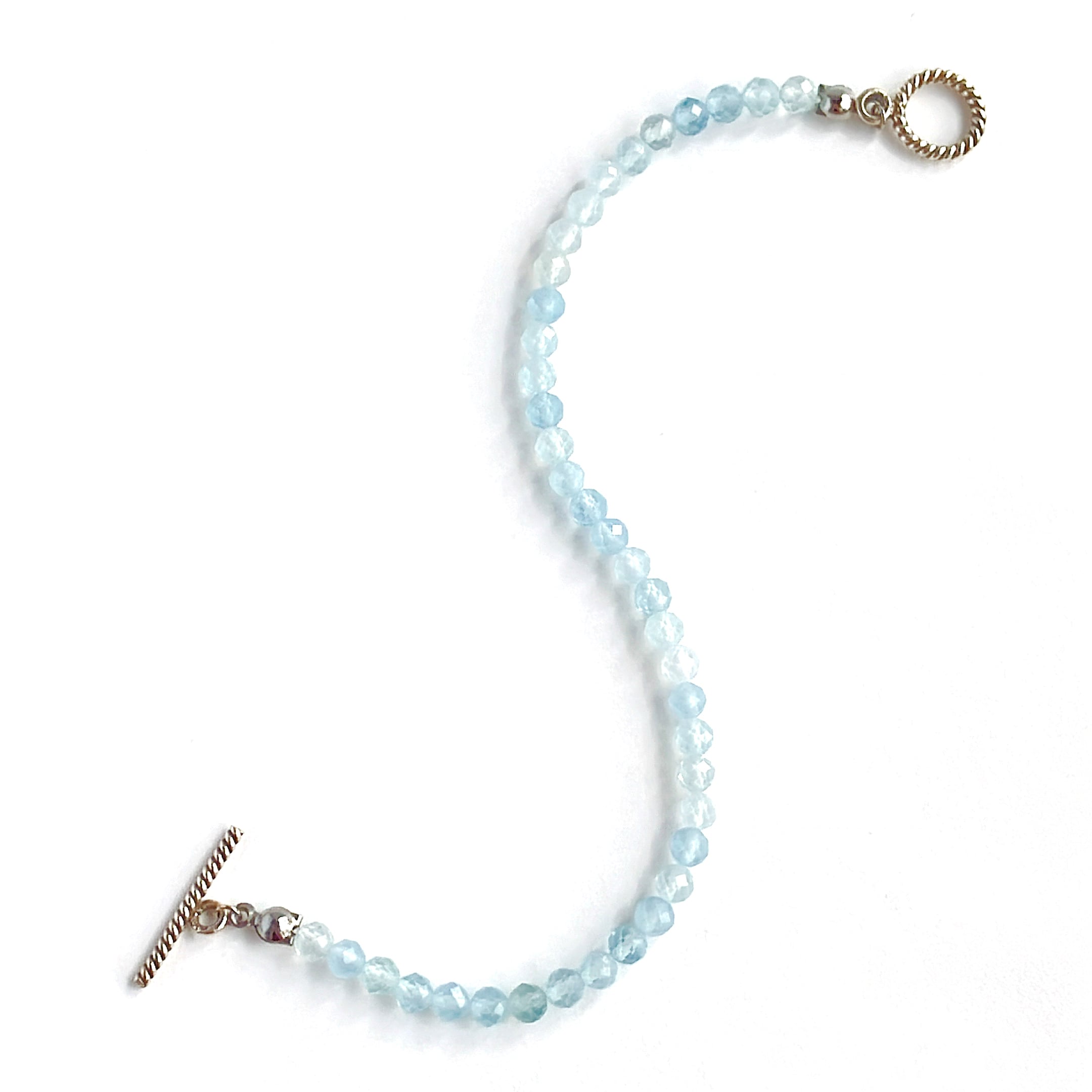 アクアマリンカレンシルバーブレスレット Aquamarine Karen Silver