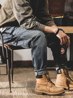 Tapered Long Jeans Pants【L0460】