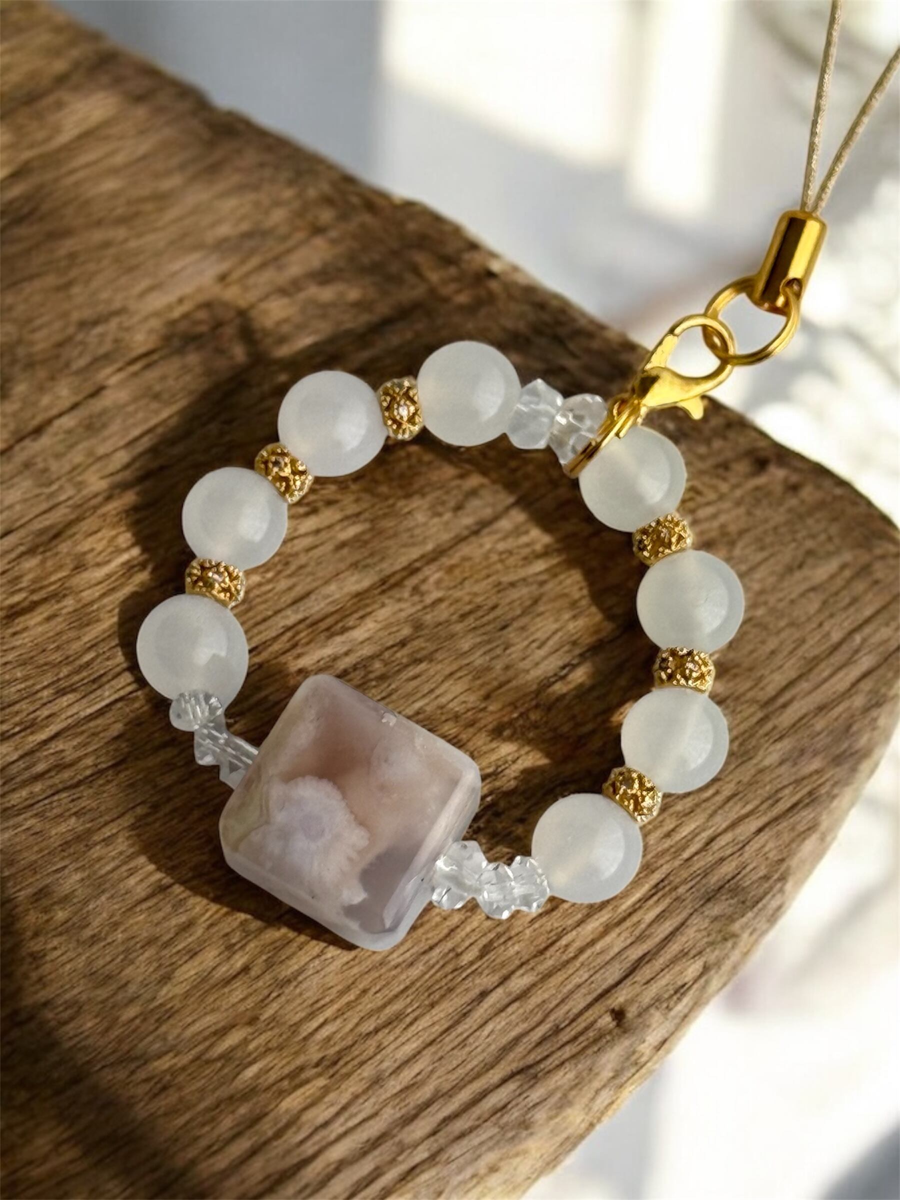 ゴールドルチル ルチル 天珠 シトリン ボタンカット デザイン