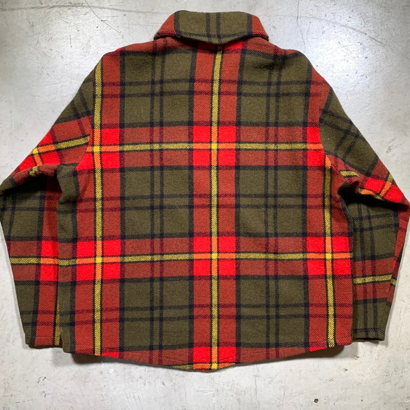 50's∼60's Woolrich ウールリッチ プルオーバーチェックシャツ ウールシャツ アウトドアウェア 赤緑 筒袖 希少 ヴィンテージ  BA-1613 RM2032H | agito vintage powered by BASE