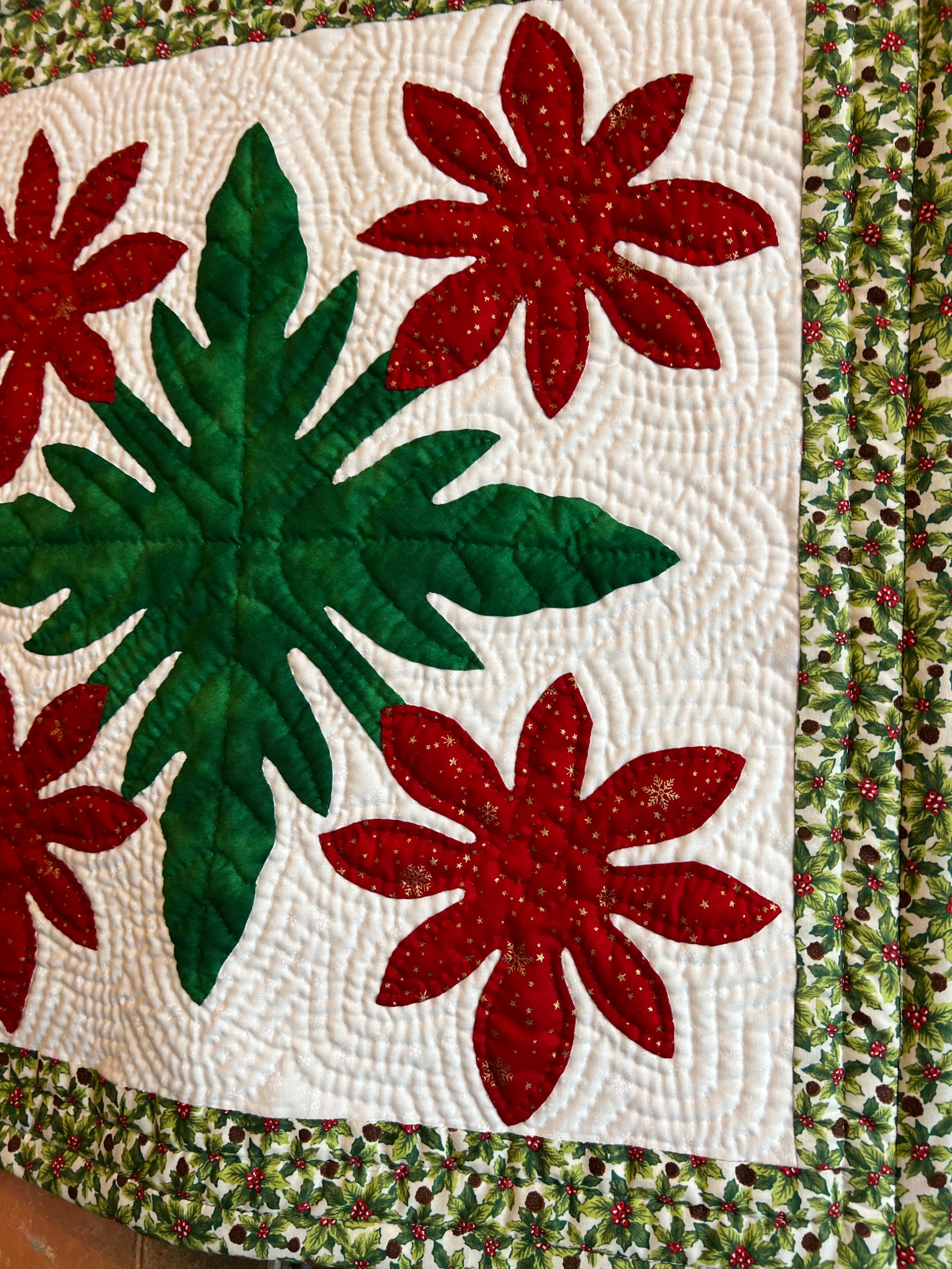 クリスマスキルト タペストリー ～by RMK ハワイアンキルトやデニム