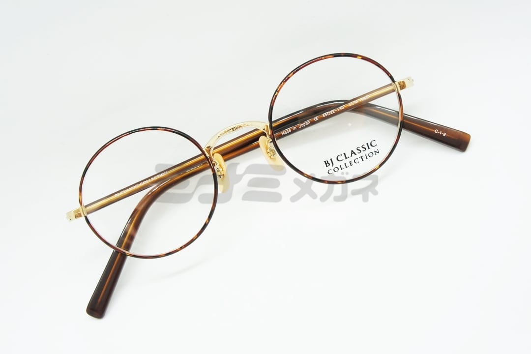松田龍平さん着用モデル】BJ CLASSIC メガネ COM-108S C-1-2 ラウンド