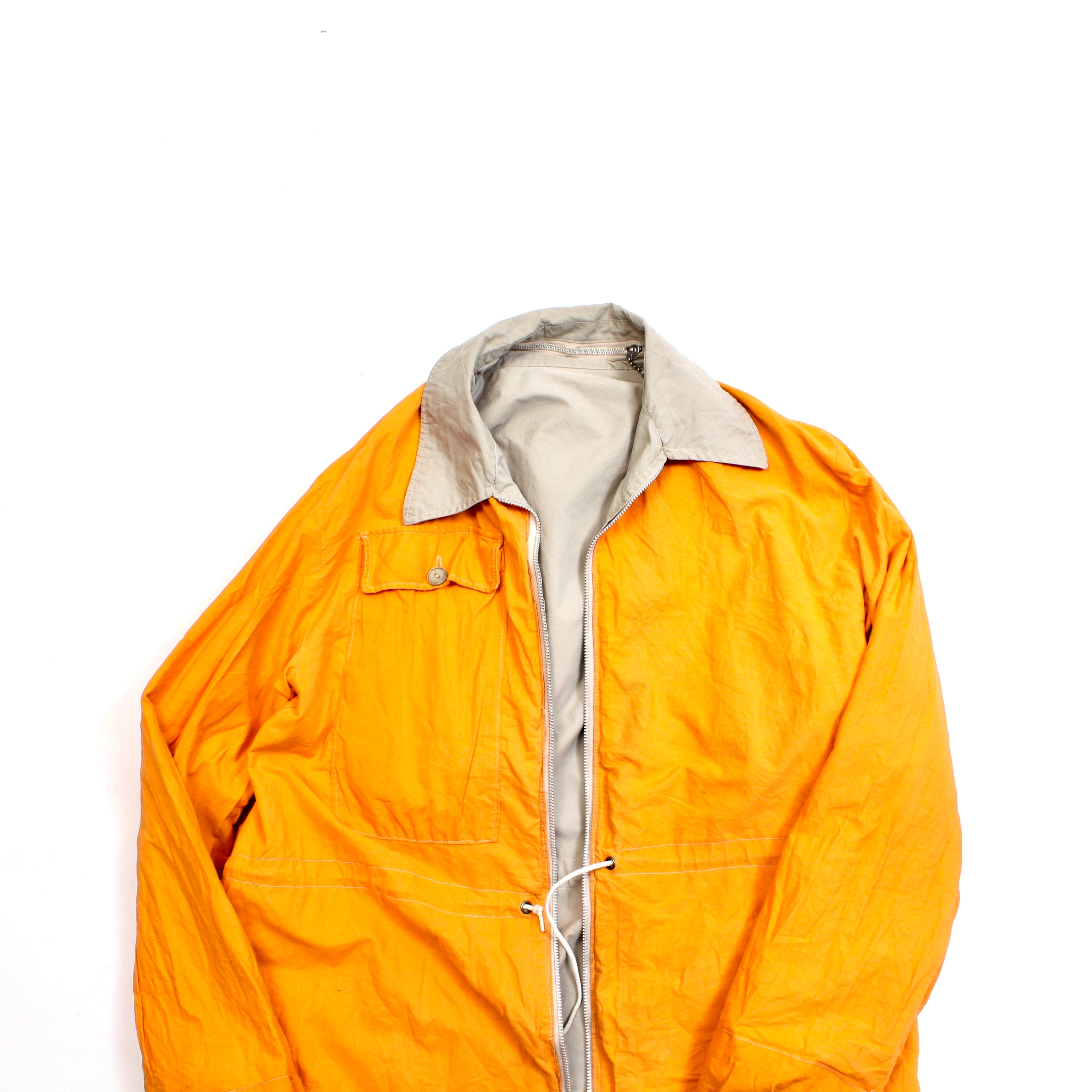 0415. ~1960's blacks ventile? jacket with hoodie 50s 60s 50年代 60