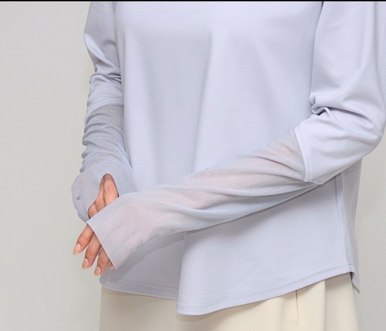 Praia チュール切り替えカットソー　2632