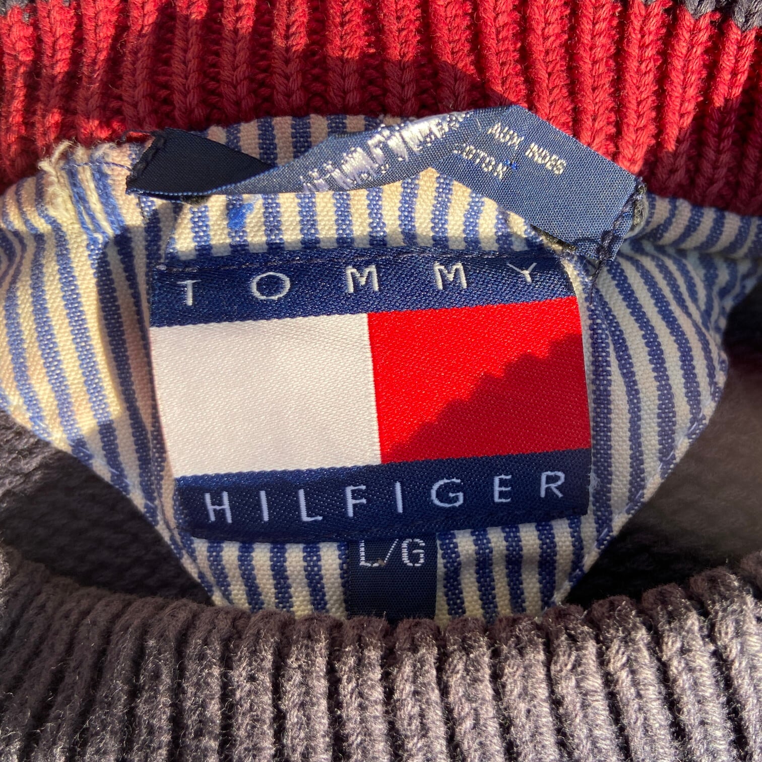 90年代 TOMMY HILFIGER トミーヒルフィガー ボーダー コットンニット
